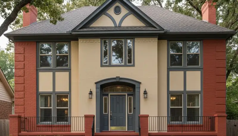 Fresh exterior house painting in Tulsa OK showcasing smooth, durable finish and lasting weather protection