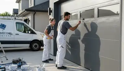 Professional garage door painting in Tulsa OK for durable, weather-resistant exterior finishes