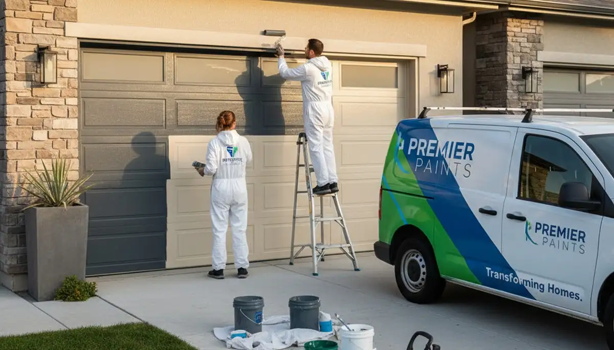 Professional garage door painting in Tulsa OK for lasting curb appeal and weather protection