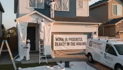 Tulsa OK exterior house painting service by professional painters