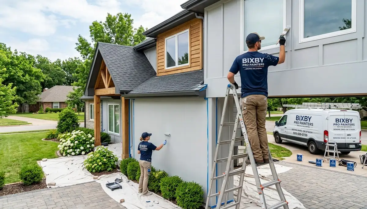 Professional exterior house painting service in Tulsa OK by local painters