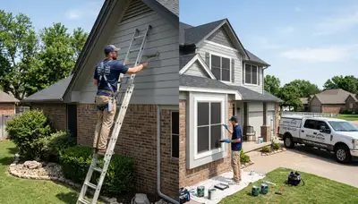 Professional exterior house painting service in Tulsa OK by local painters