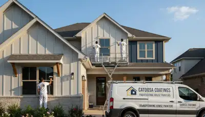 Professional house painting service in Tulsa, OK for exterior home repainting