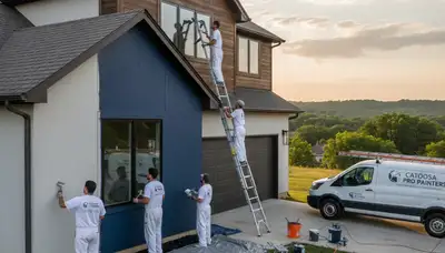 Exterior house painting service in Tulsa, OK for professional residential paint contractors