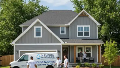 Exterior house painting service in Tulsa, OK for a professional residential property upgrade