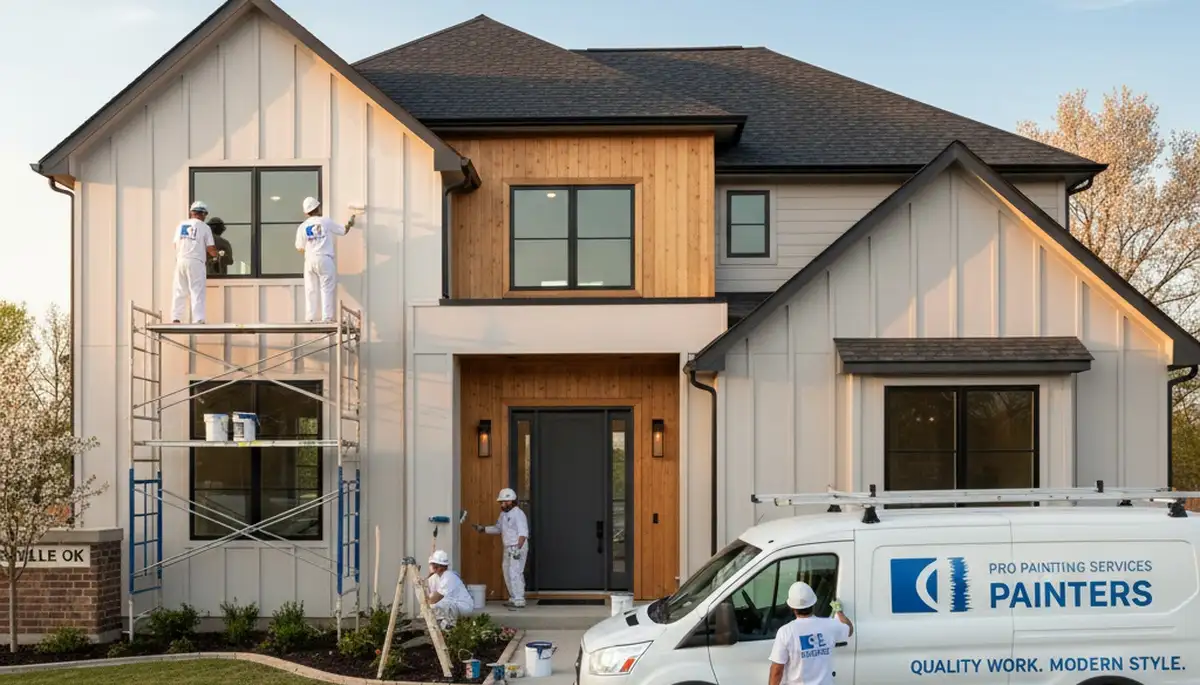 Professional exterior house painting service in Tulsa, OK for residential homes