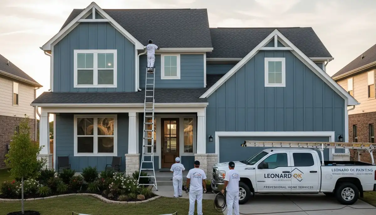 Tulsa, OK exterior house painting service by professional painters