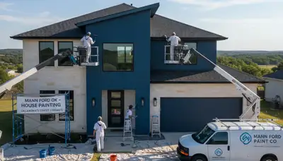 Exterior house painting service in Tulsa, OK for residential homes by professional painters