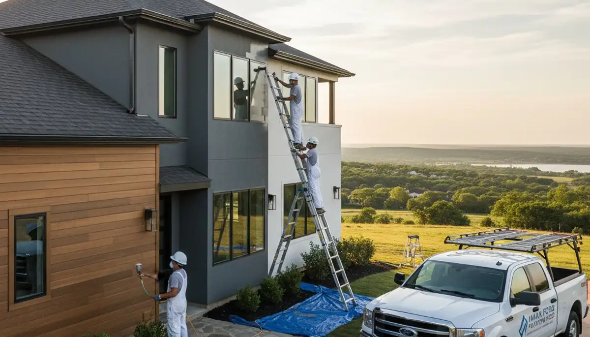 Exterior house painting service in Tulsa, OK for a professional home repainting project