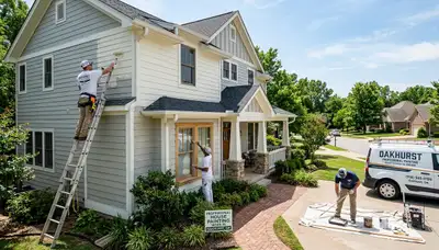 Professional exterior house painting services in Tulsa OK by local painters