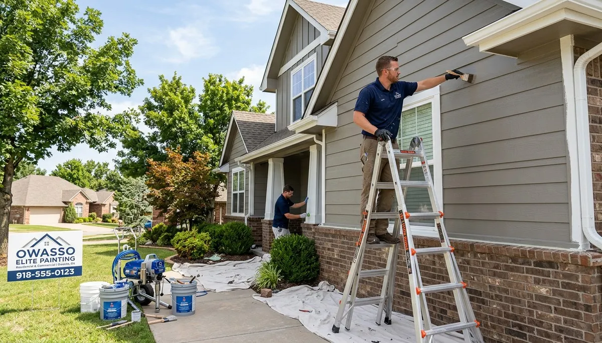 Professional exterior house painting service in Tulsa OK by exteriorpaintingtulsaok.com