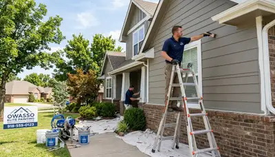 Professional exterior house painting service in Tulsa OK by exteriorpaintingtulsaok.com