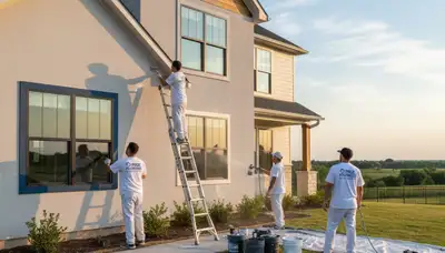 Exterior house painting service in Tulsa, OK for a professional home makeover