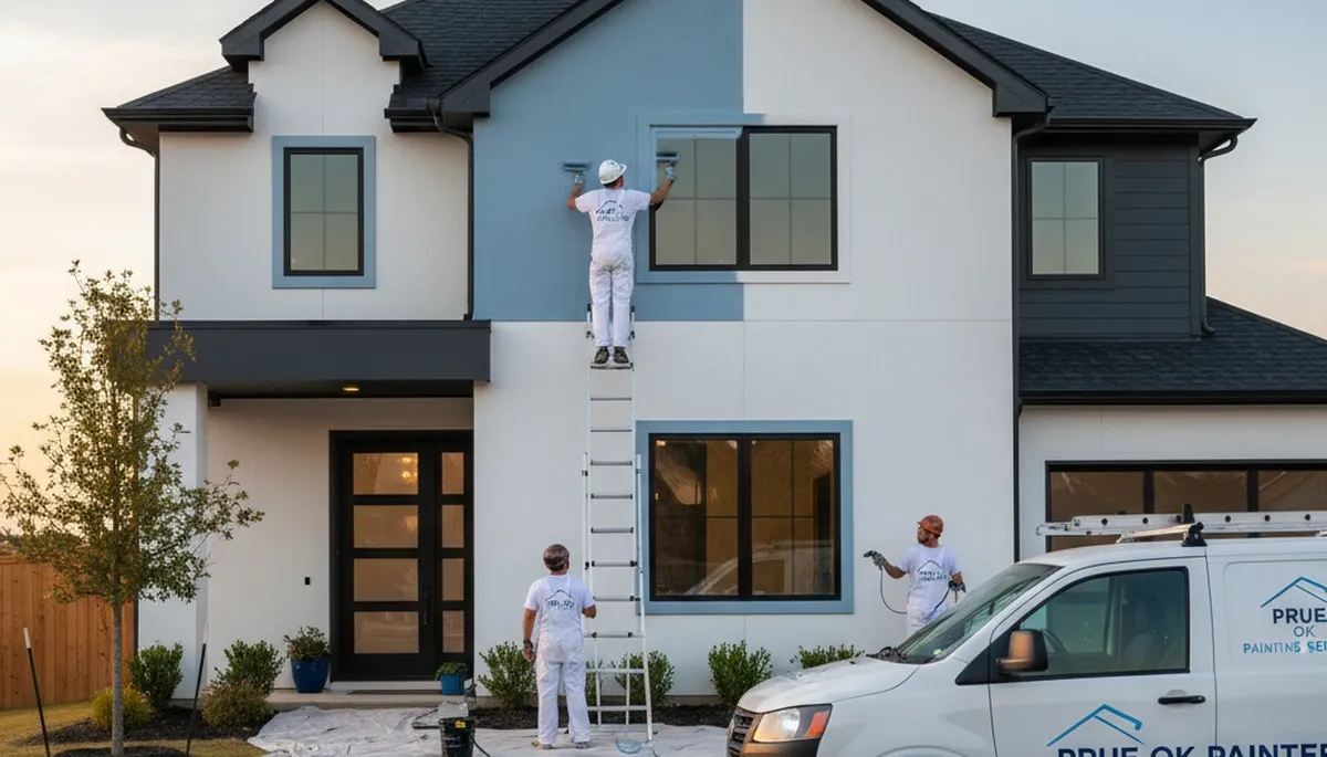 Exterior house painting service in Tulsa, OK for residential homes