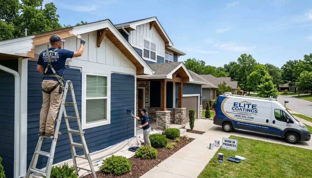 Professional exterior house painting service in Tulsa OK by ExteriorPaintingTulsaOK team