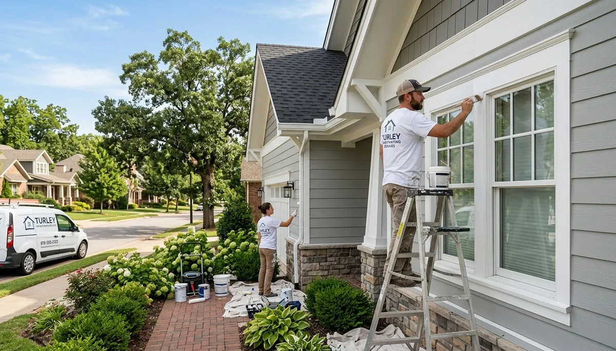 Professional exterior house painting service in Tulsa, OK by local residential painters