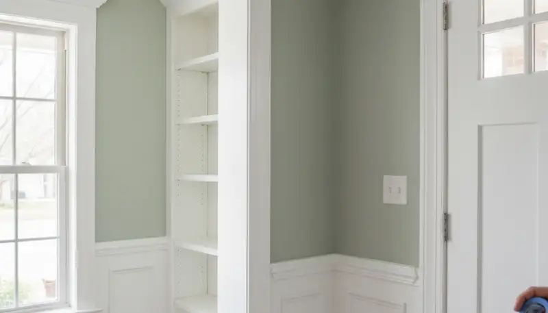 Professional interior trim painting with crisp edges enhancing Tulsa, OK home details