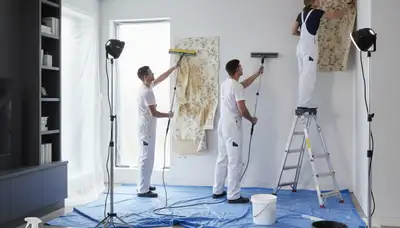 Professional wallpaper removal and wall prep by expert painters in Tulsa, OK homes
